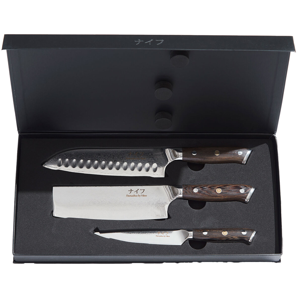 Wengè knivsett 3 deler