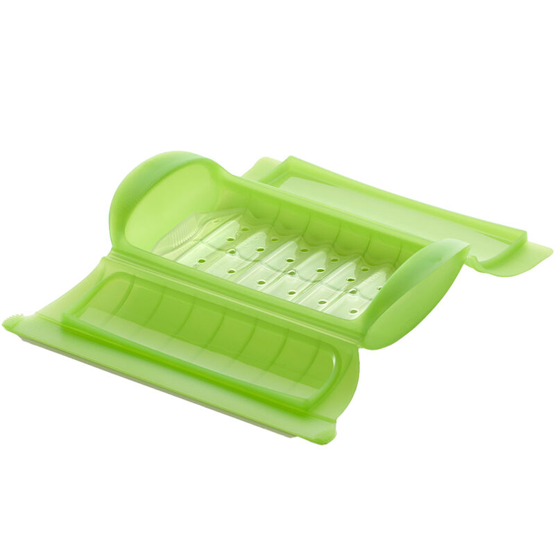 Ångkokare för mikro, grön