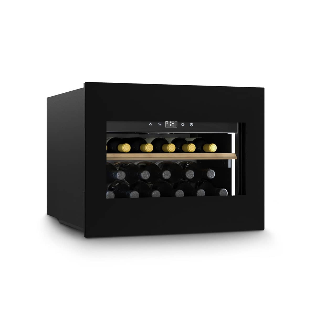 WineDeluxe WD 17 vinkyl 17 flaskor, svart