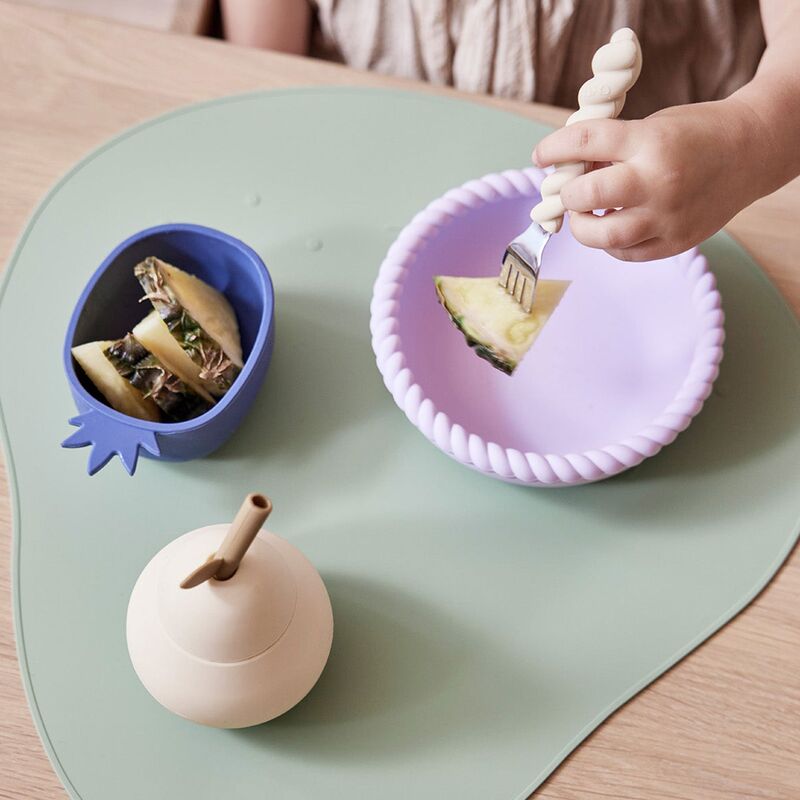 OYOY Mini Mellow børnebestik, lavender/vanilla/red