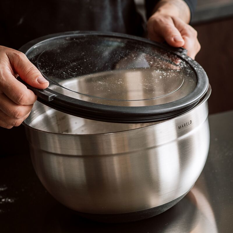 Boller i rustfritt stål, 3 stk