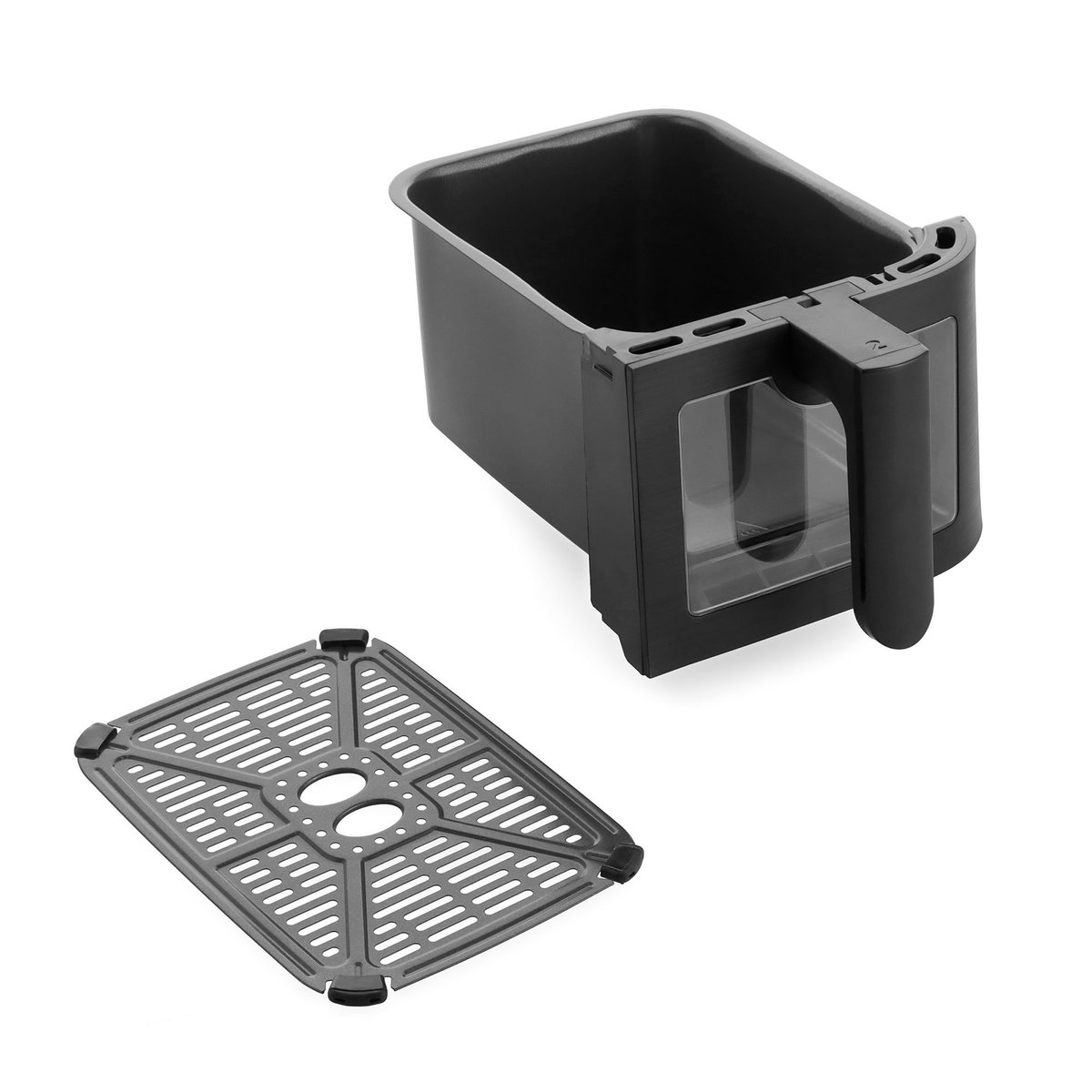 Bistro airfryer 8 liter, 2 kurver