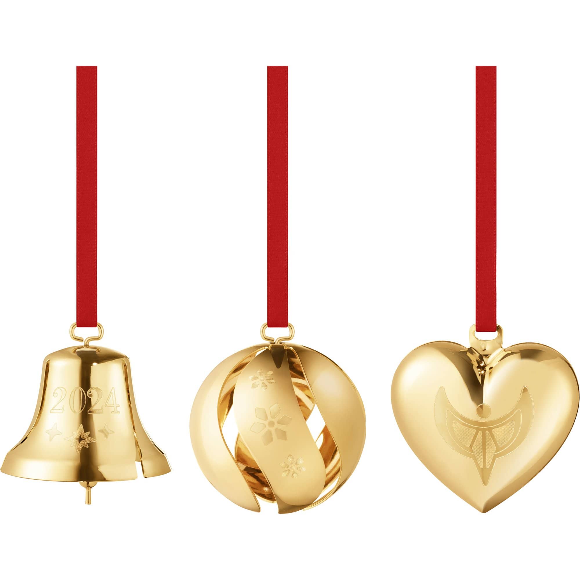 Christmas Collection 2024 Gift Set Juledekorationer Dele Guldbelægning