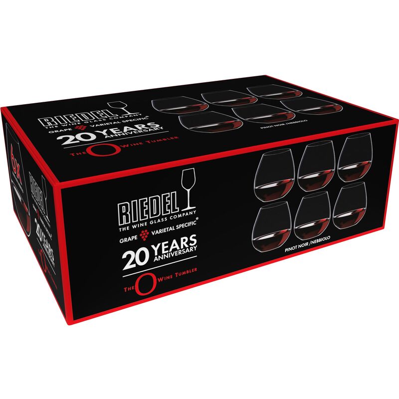 O Wine Tumbler Pinot Noir/Nebbiolo vinglas 6-pak 20 års jubilæum