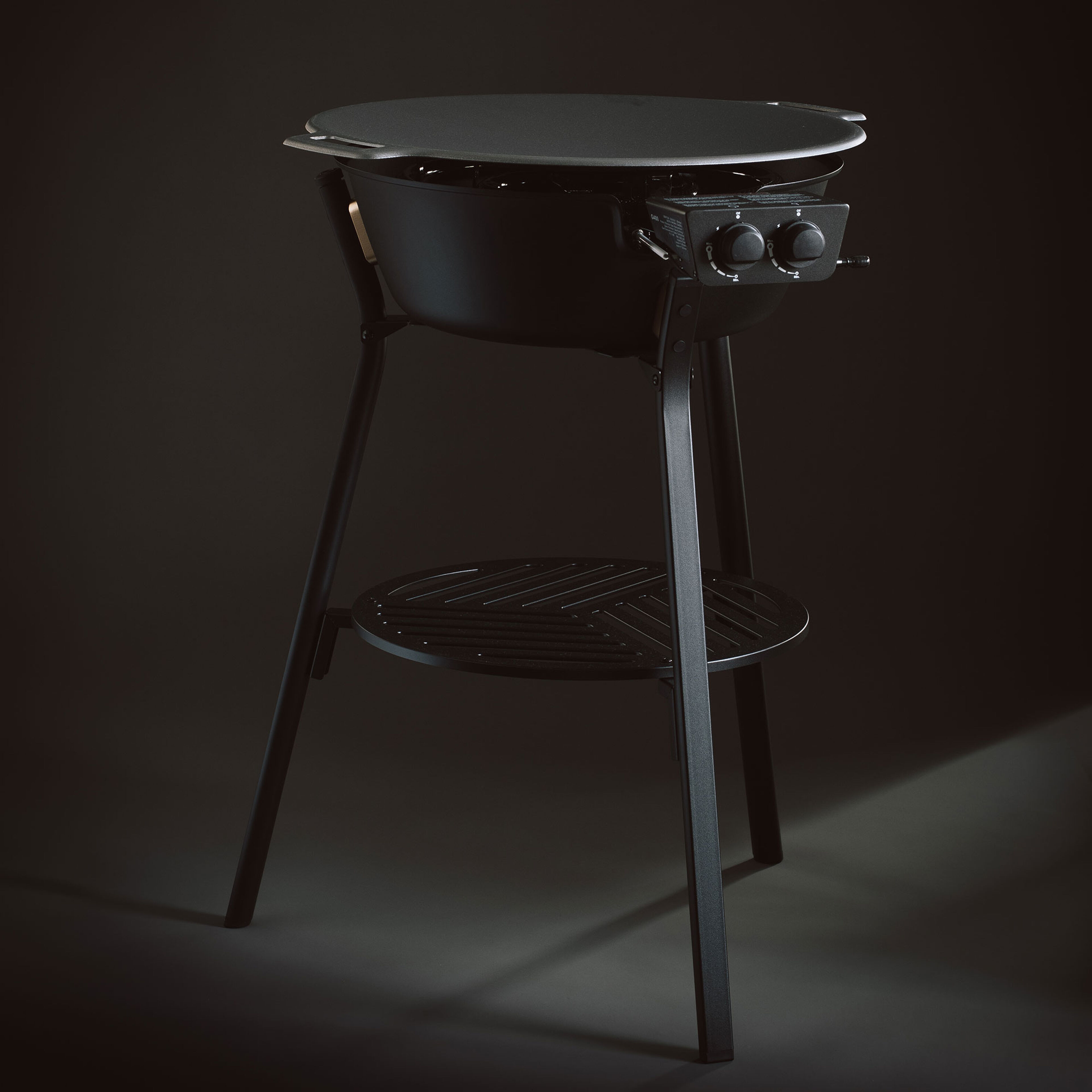 Stekhällsset med gasolbrännare LL 58 cm, svart