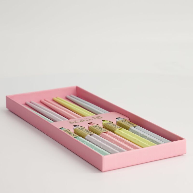 Pink Sakura syömäpuikot 5 paria