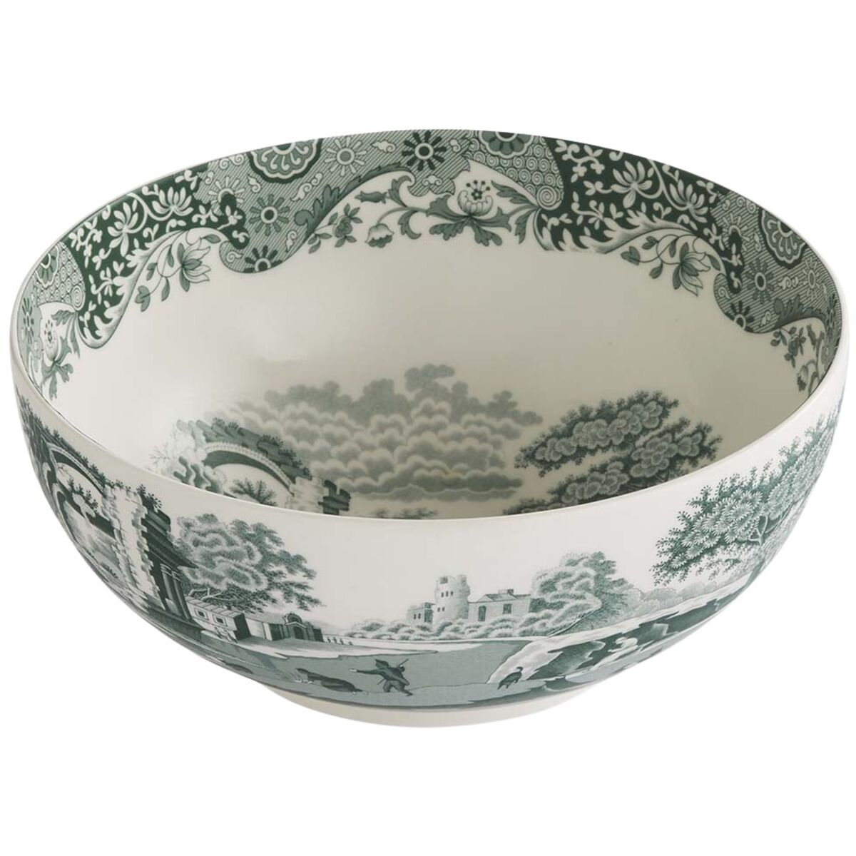 Heritage Green Italian serveringsskål 27,5 cm, grønn/hvit