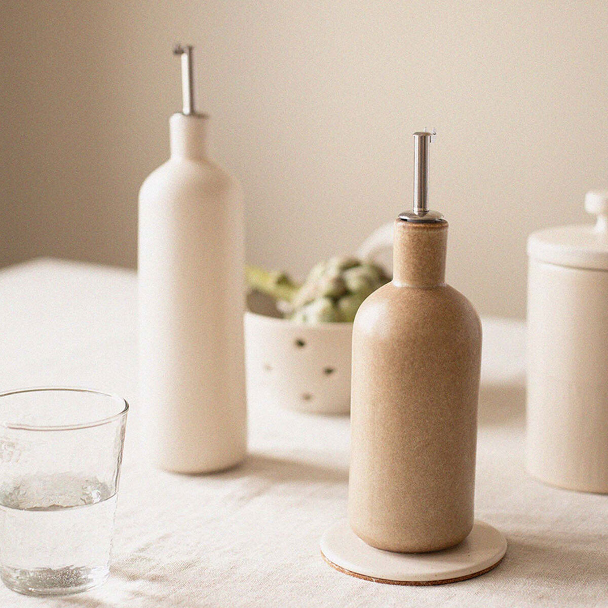 Palermo oljeflaska small 24 cm, beige