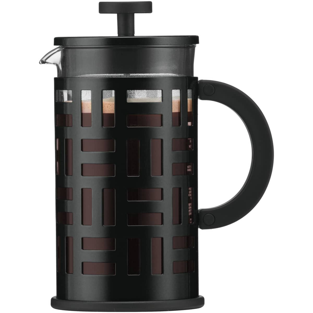Eileen stempelkande, sort - 8 kopper, 1 L