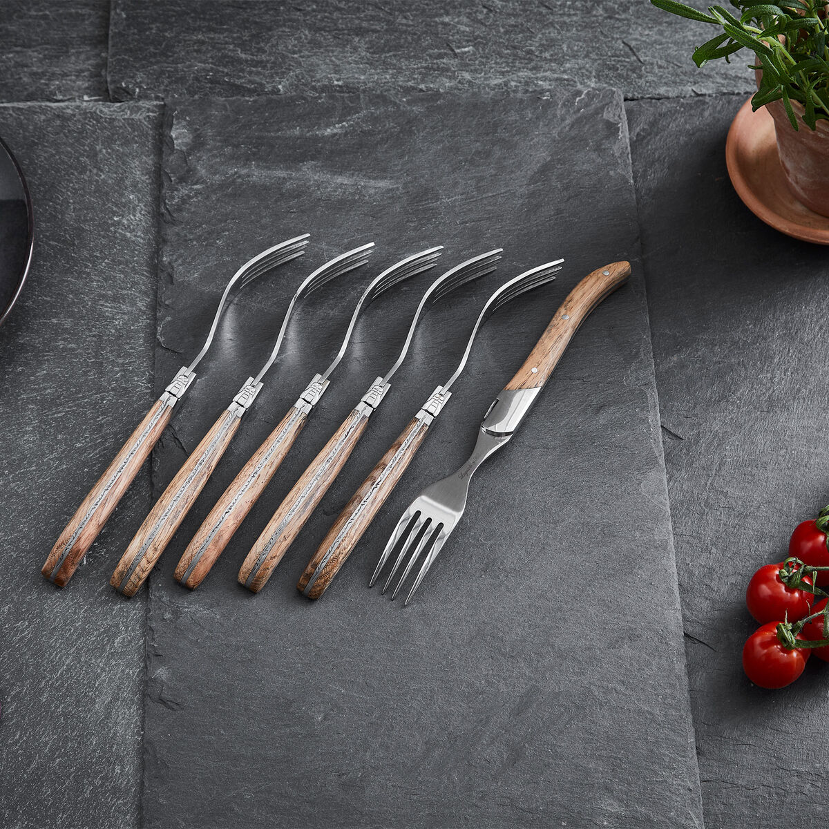 Gaffelsetti pakettina 6 osaa, tammi