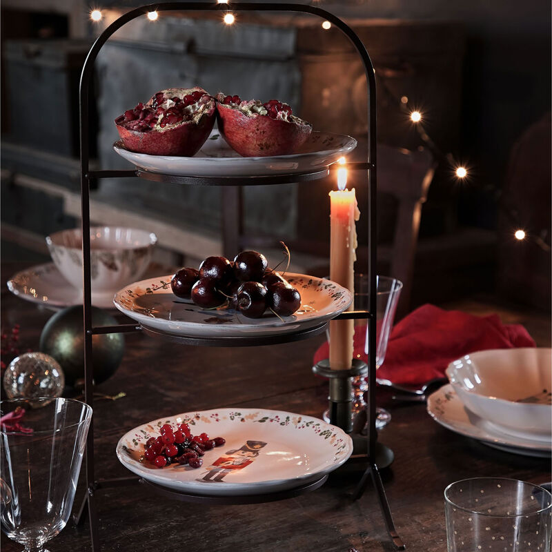 Tallerkenstativ 3-etager