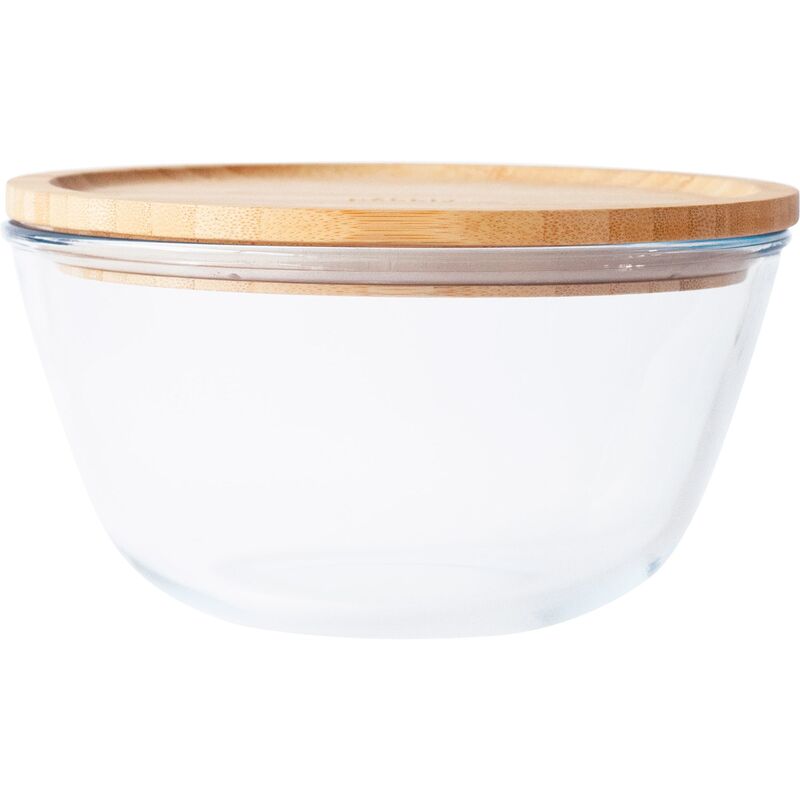 Opbevaringsskål med bambuslåg 1.600 ml