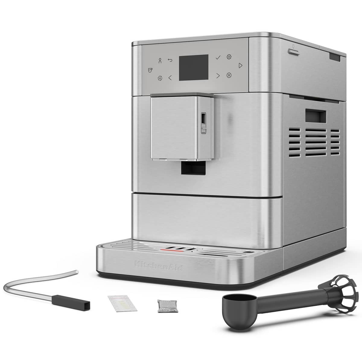 KF6 espressomaskin, rostfritt stål