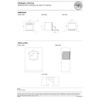 FPRO6117PTX3 Professional varmluftsovn med pyrolyse 80 liter, rustfritt stål