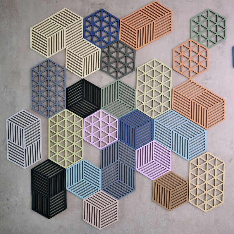 Hexagon gryteunderlag, lupin