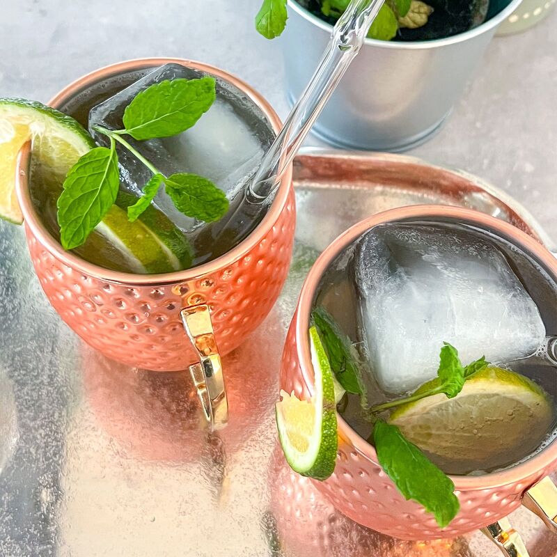 kopparbägare hamrad 45 cl, 4-pack