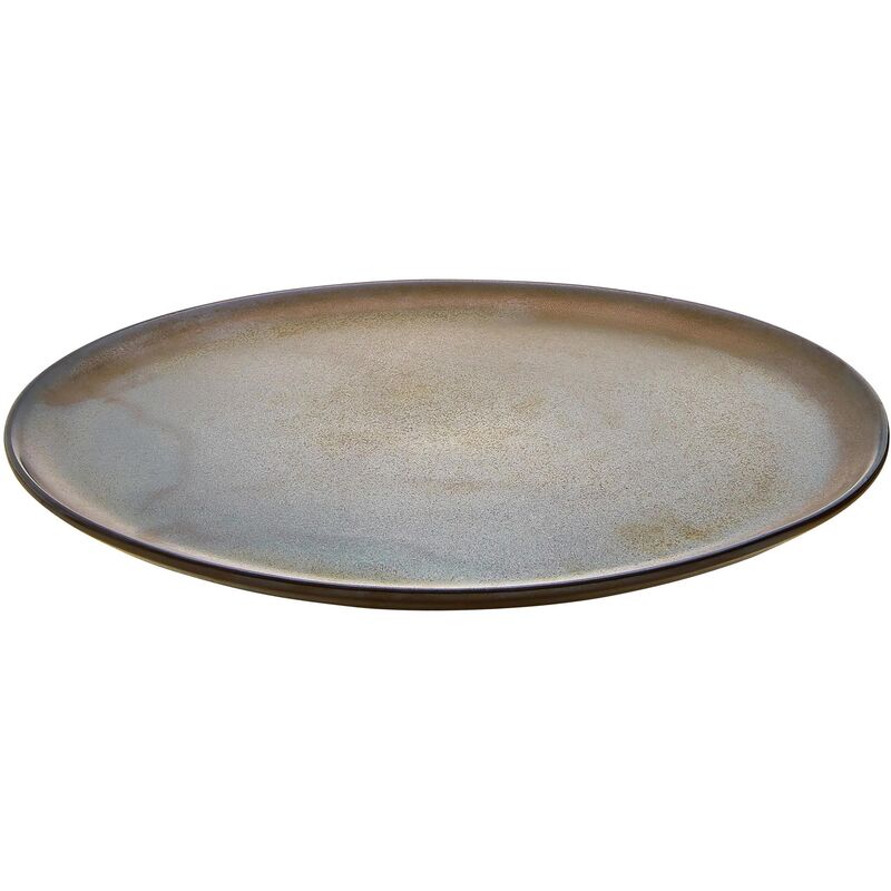 tallrik, metallisk brun