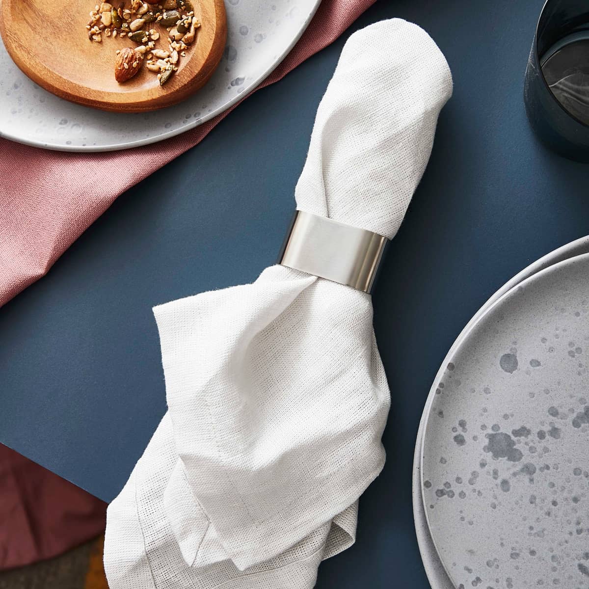 RAW servetthållare 4-pack, rostfritt stål
