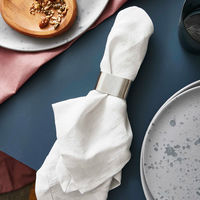 RAW servietring, rustfrit stål,  4-pak