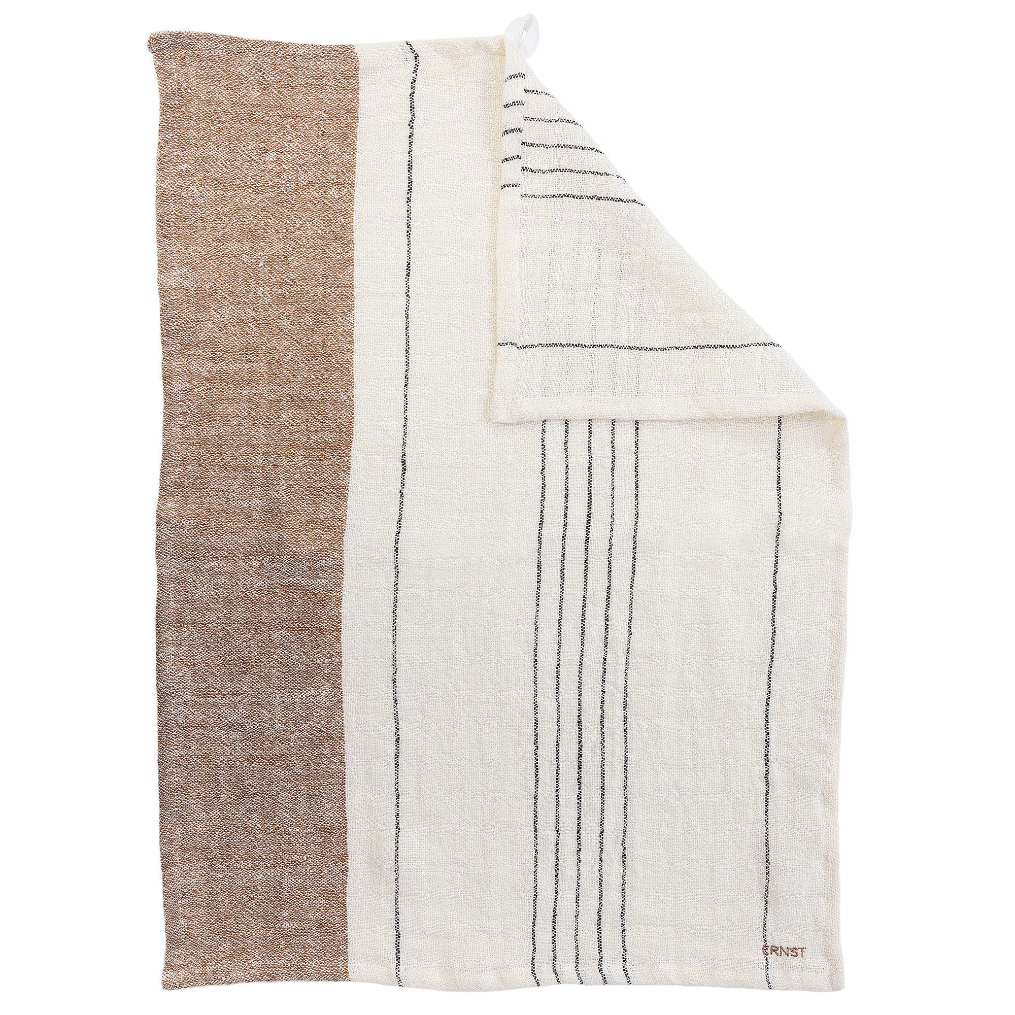 Viskestykke hør/bomuld 47×70 cm, hvid