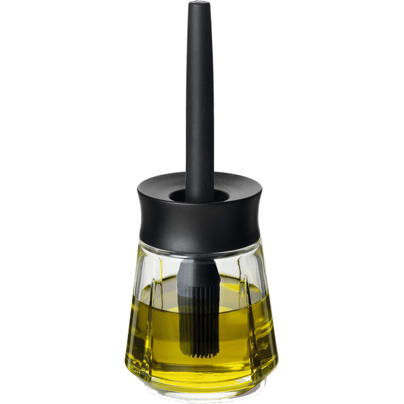 Marinadglas med pensel 25 cl svart