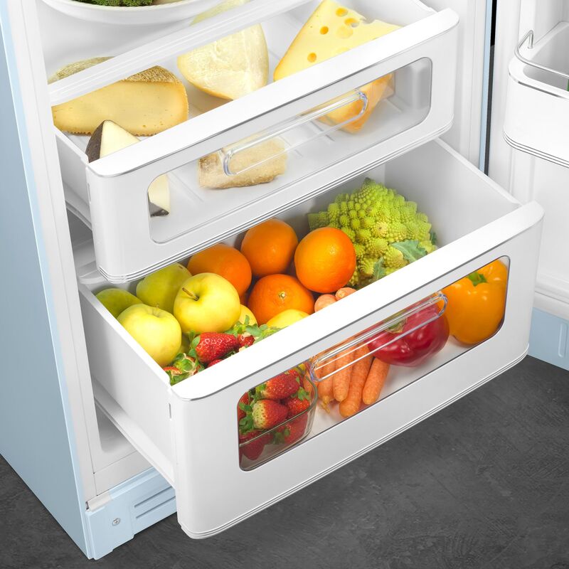 Smeg FAB30RPB6 Køleskab/Fryser 172cm Højrehængt Pastelblå