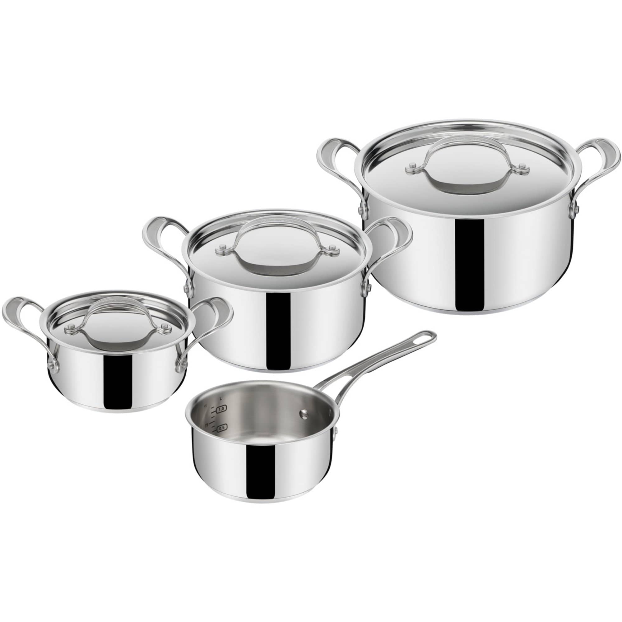 Jamie Oliver Cook's Classics kasserollesett 7 deler Rustfritt stål