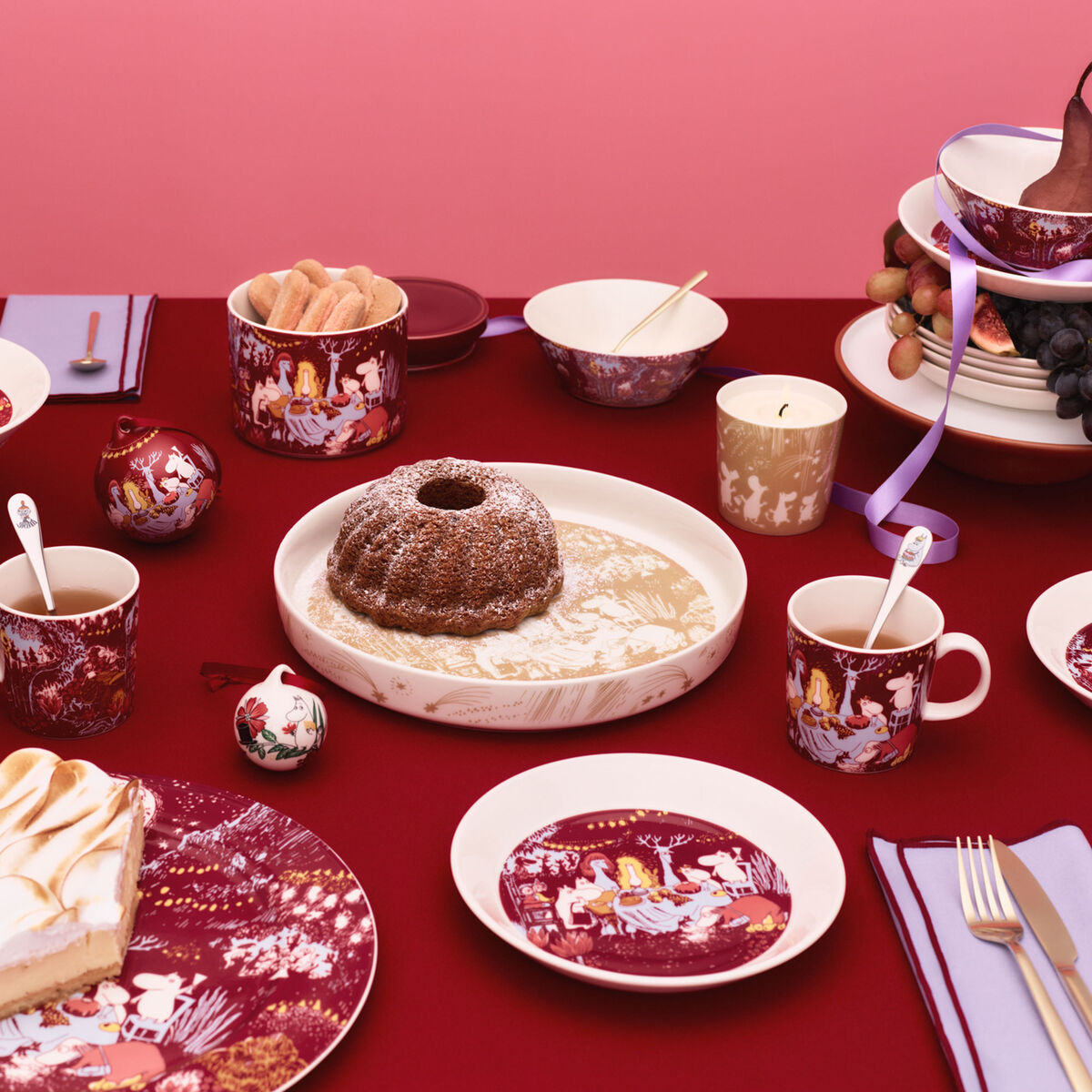 Arabia Mumin Festlige Stunder Tærteform Ø28 cm