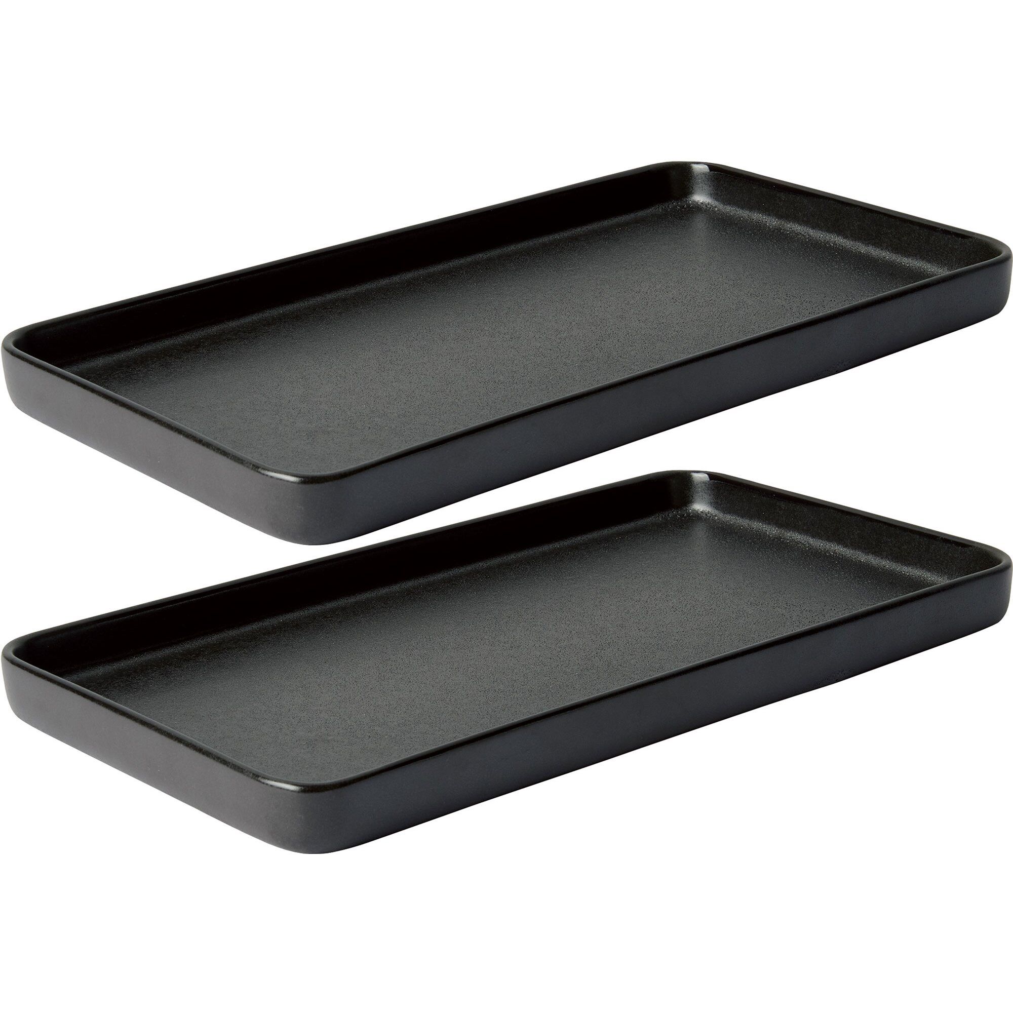 Aida Raw fat 18x34 cm 2-stk. Titanium Black