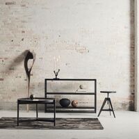 Ava lysestake, antique dark grey