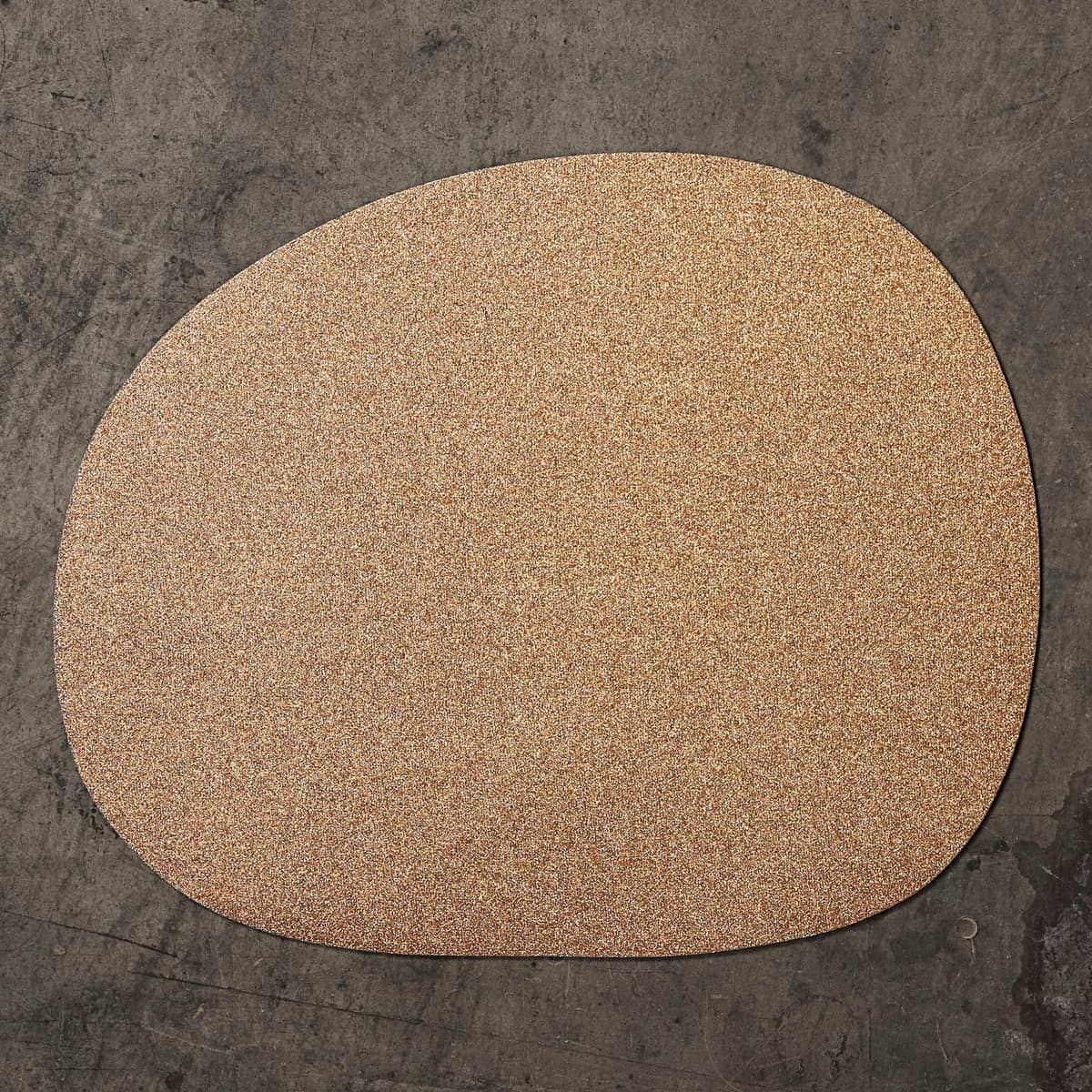 Raw organic dækkeserviet bronze