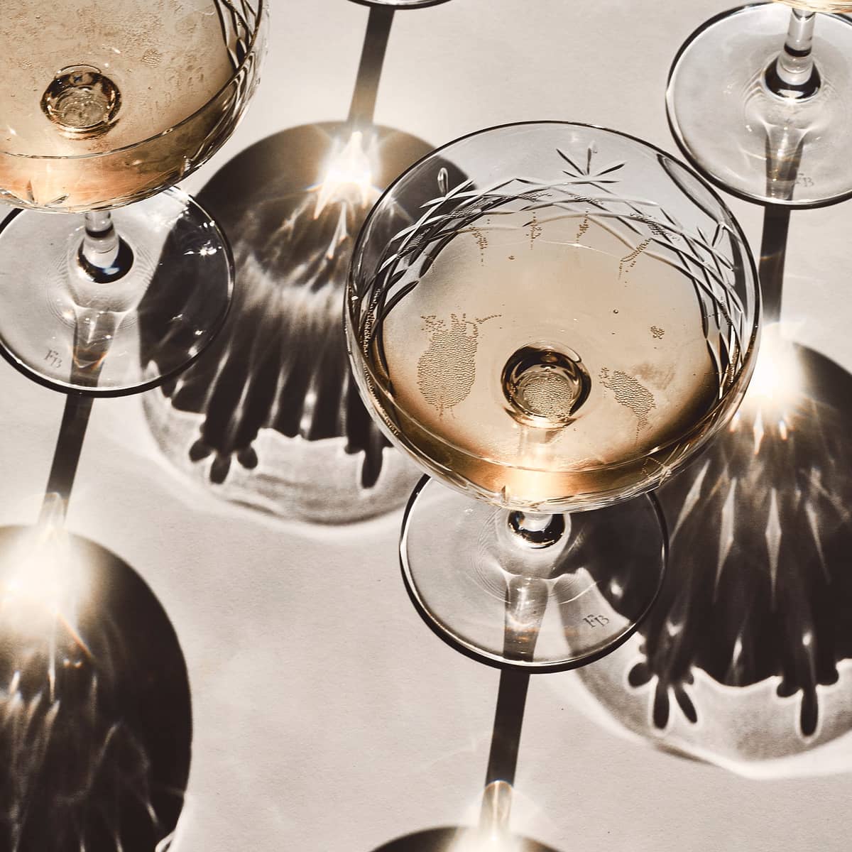 Crispy Gatsby champagneglas, 2 stk. klar