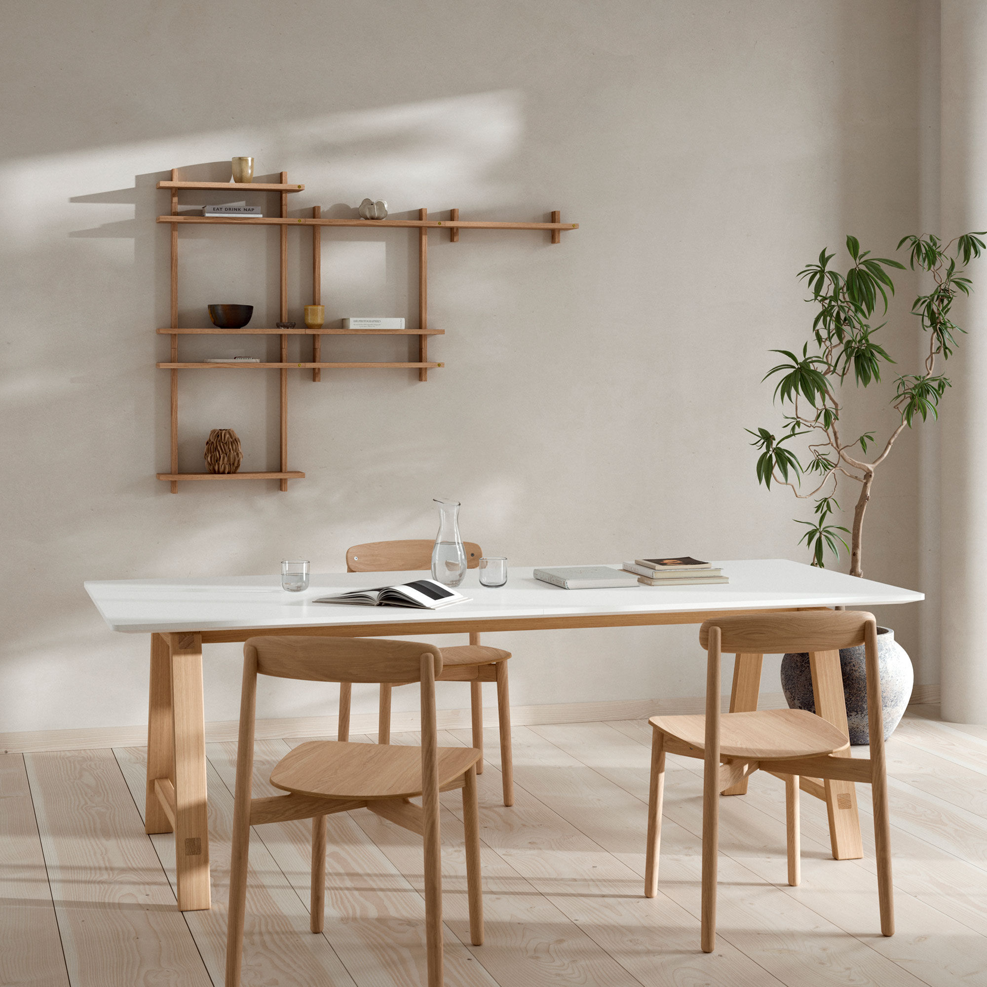 Treat hylla double large 50 × 12 cm, ek