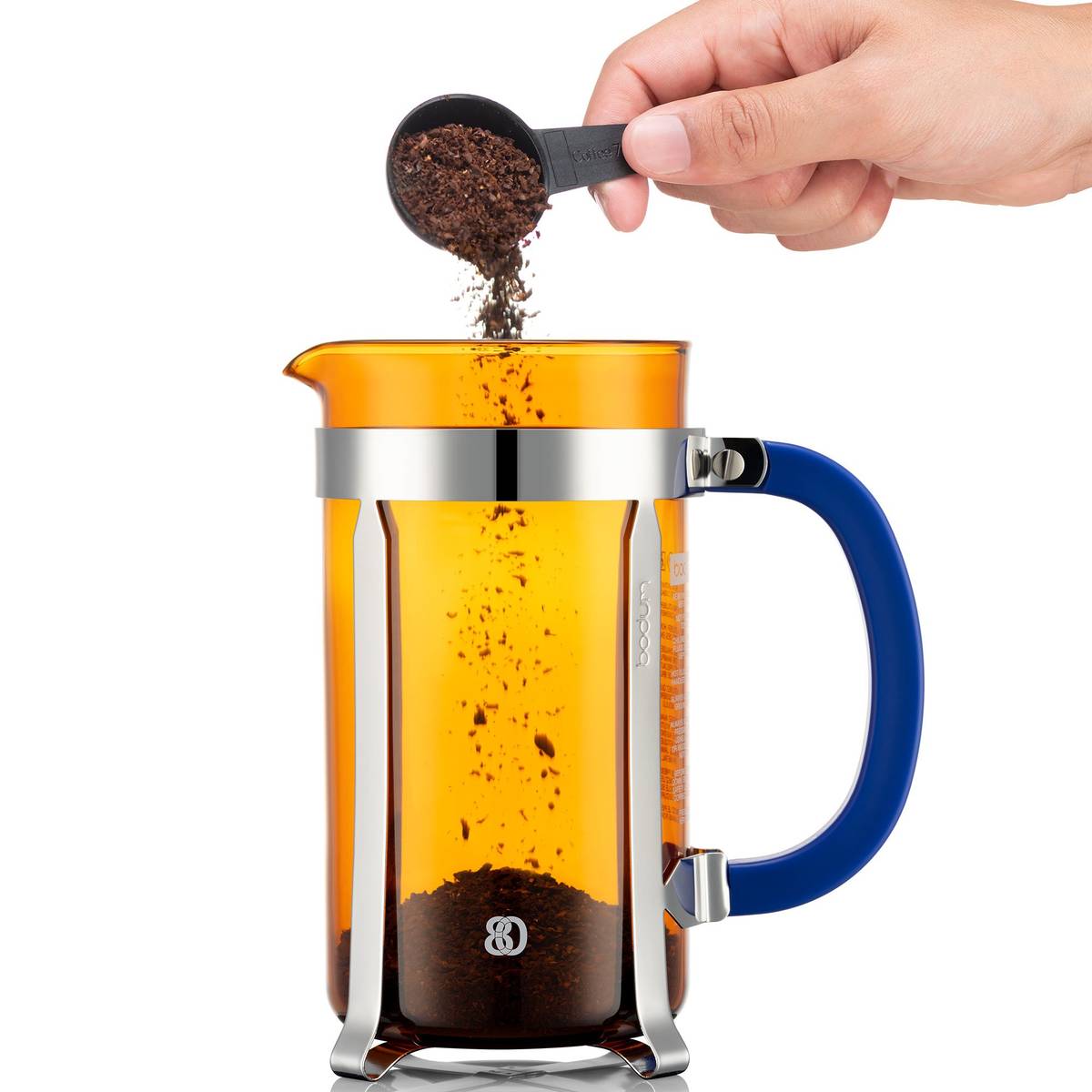 CHAMBORD kaffepress 8 koppar, gul/blå