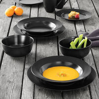 Groovy-ruokalautanen 27 cm, musta