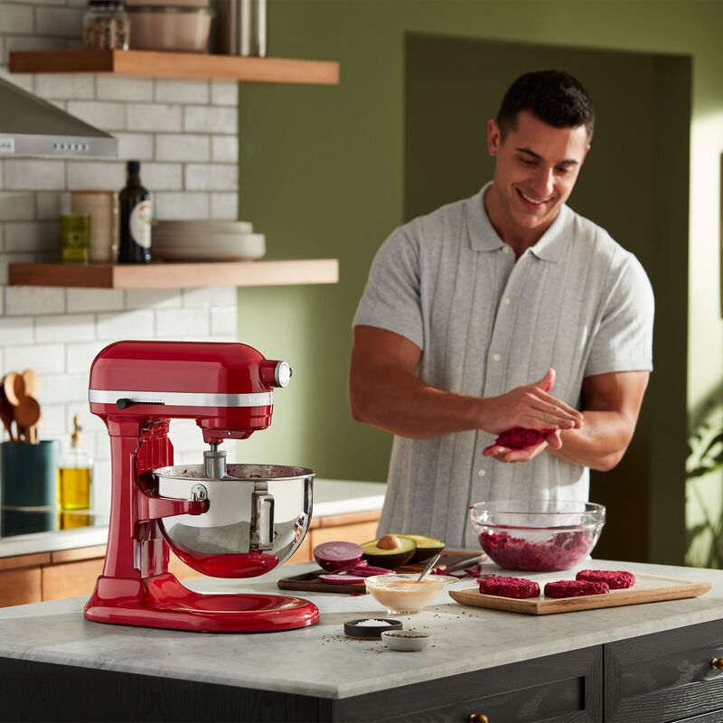 Köksmaskin med lyftarm 5,2 liter, röd