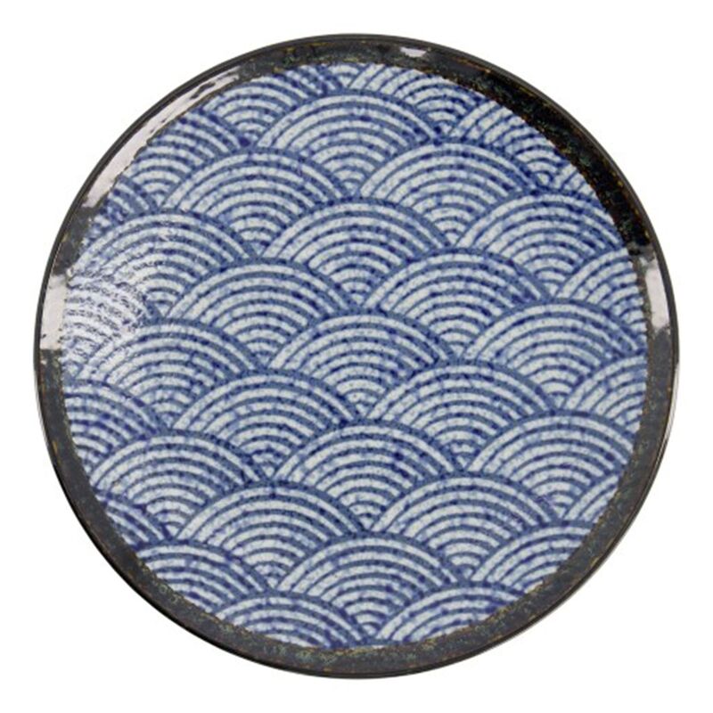 Aisai Seigaiha -lautanen, 26 cm