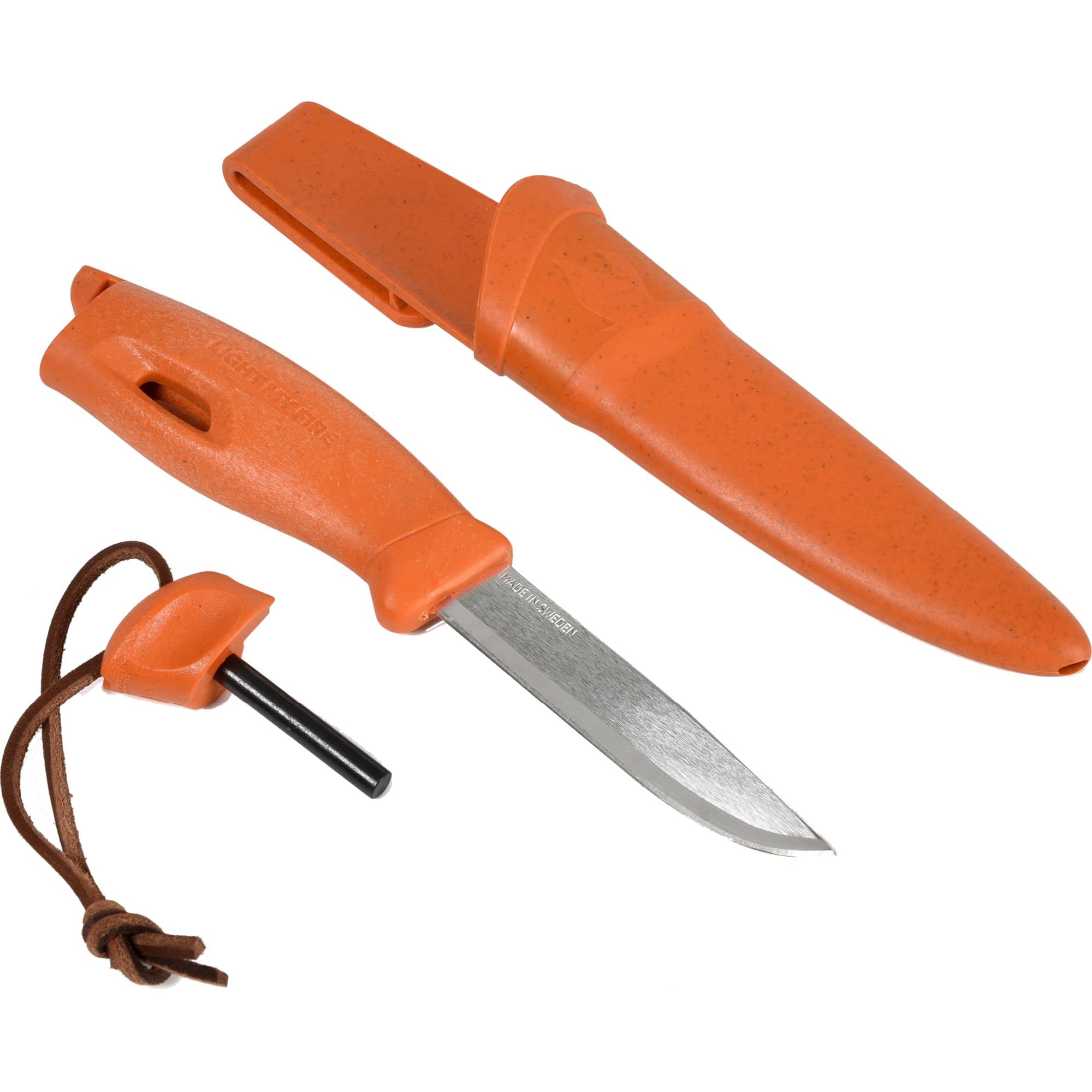 Swedish FireKnife 2in1, rusty orange