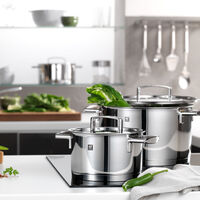 Passion gryt- och kastrullset 5 delar + 4 lock, rostfritt stål