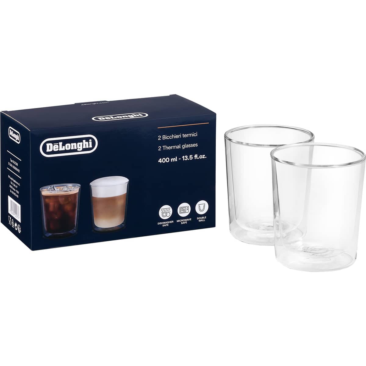 Dubbelväggade termoglas 400 ml 2-pack