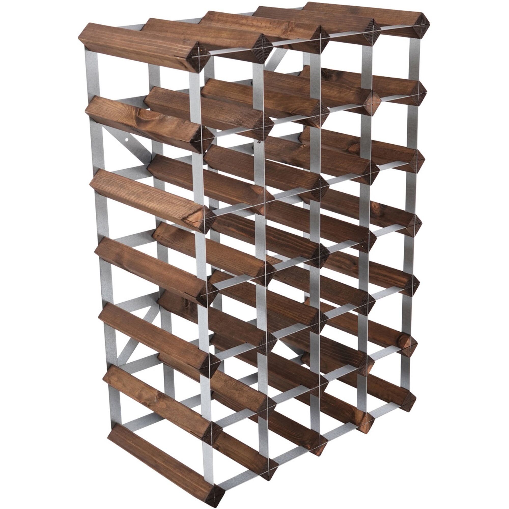 Vinställ Påbyggnadsbart 30 Flaskor Dark oak