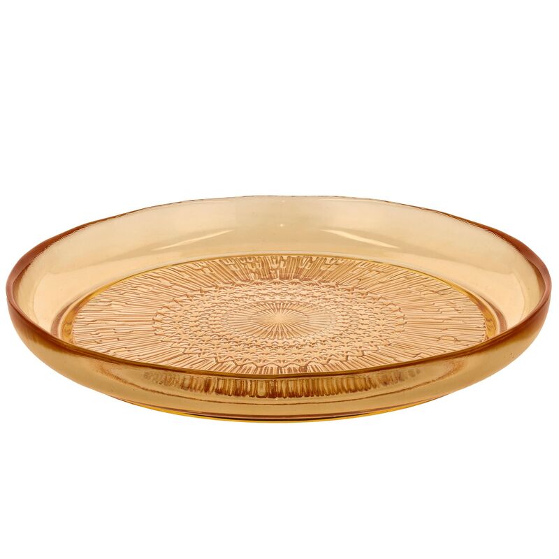 glastallrik 25 cm, bärnsten