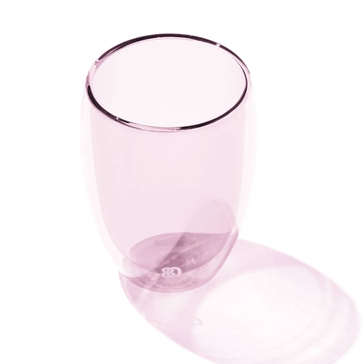 PAVINA dobbeltsidet glas 35 cl, rosa, 2 stk.