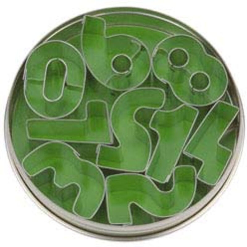 Kakformar Siffror 3,5 cm - 9 st i plåtask