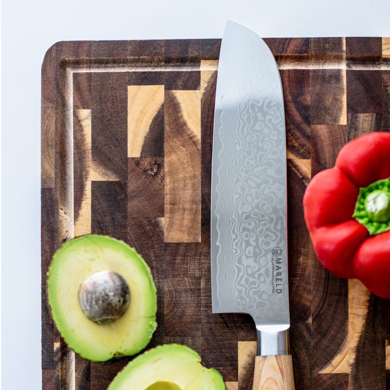 Skärbräda M 40x28x3 cm, akaciaträ