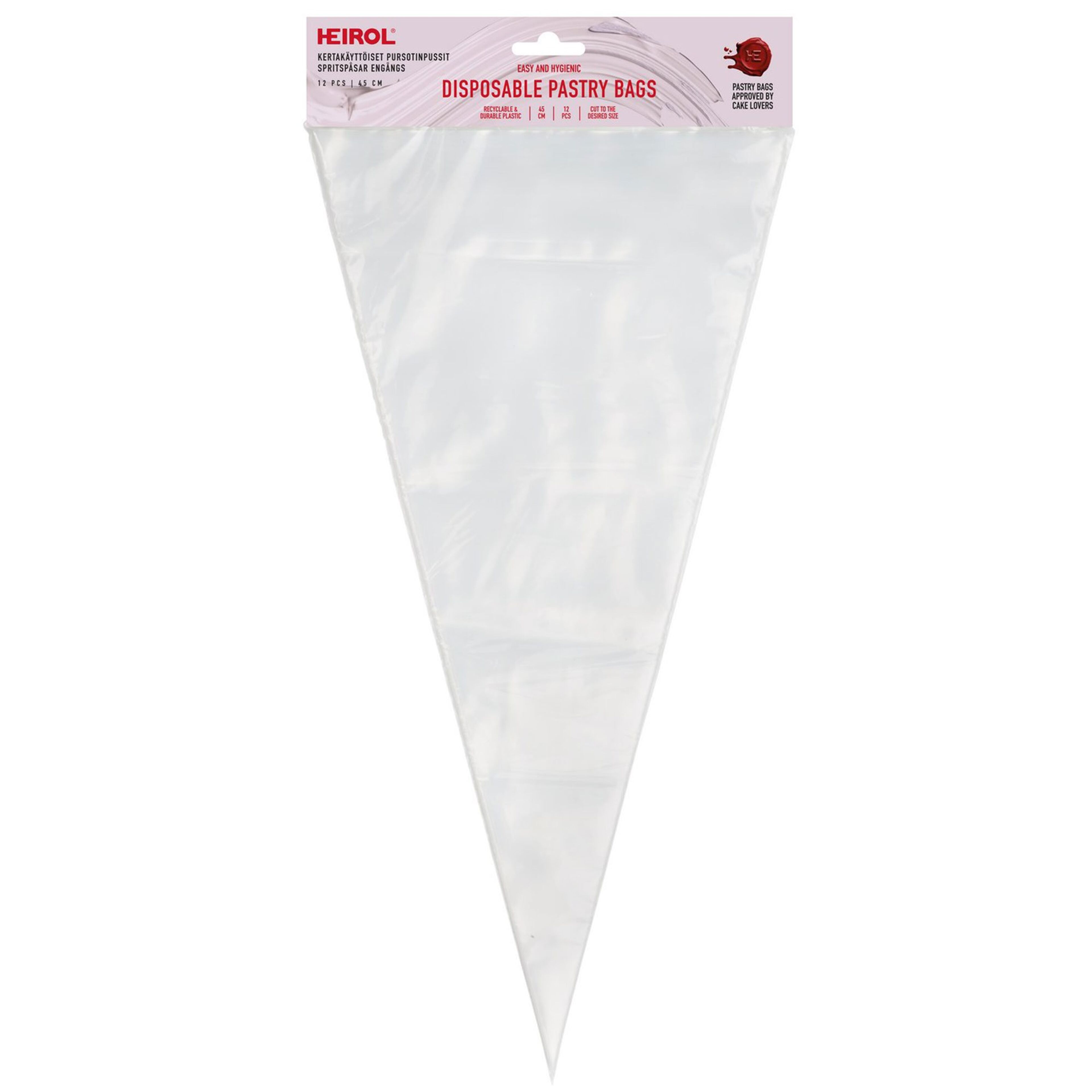 Engångsspritspåsar 45 cm 12-pack