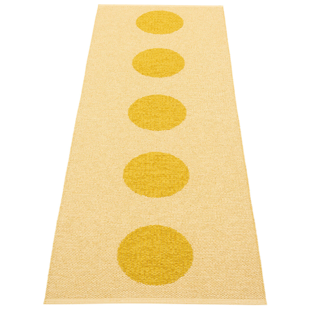 Pappelina Vera Pop Tæppe 70x200 cm, mustard/gul