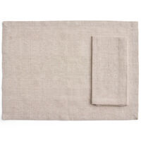 Tavolo bordbrikke/serviett 4-pakning, soft beige