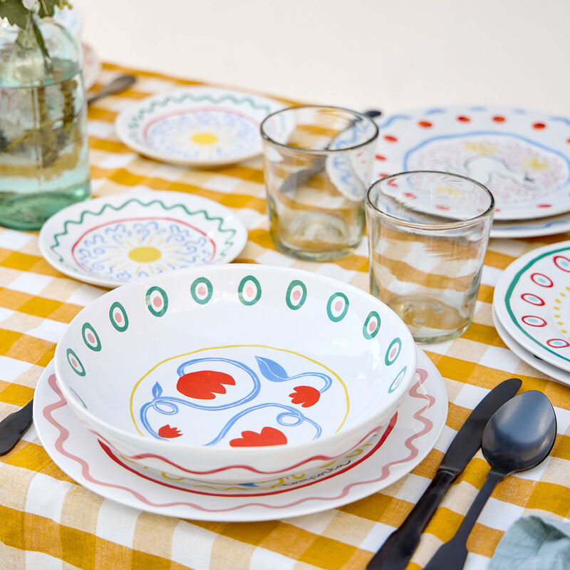 Costa Nova Sommer Blizz pastatallerken 23 cm, tulipan