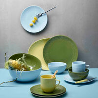 Confetti desserttallerken 21 cm, aqua